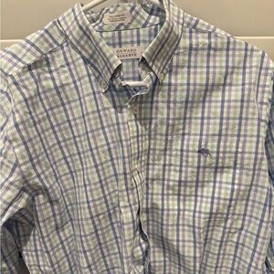 Onward Reserve Light Blue and Green Checkered Shirt